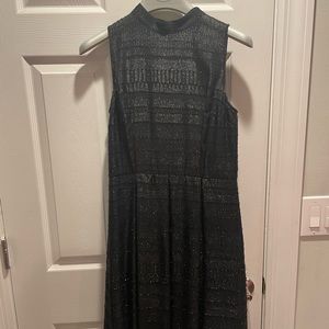 Midi Black sparkled dress